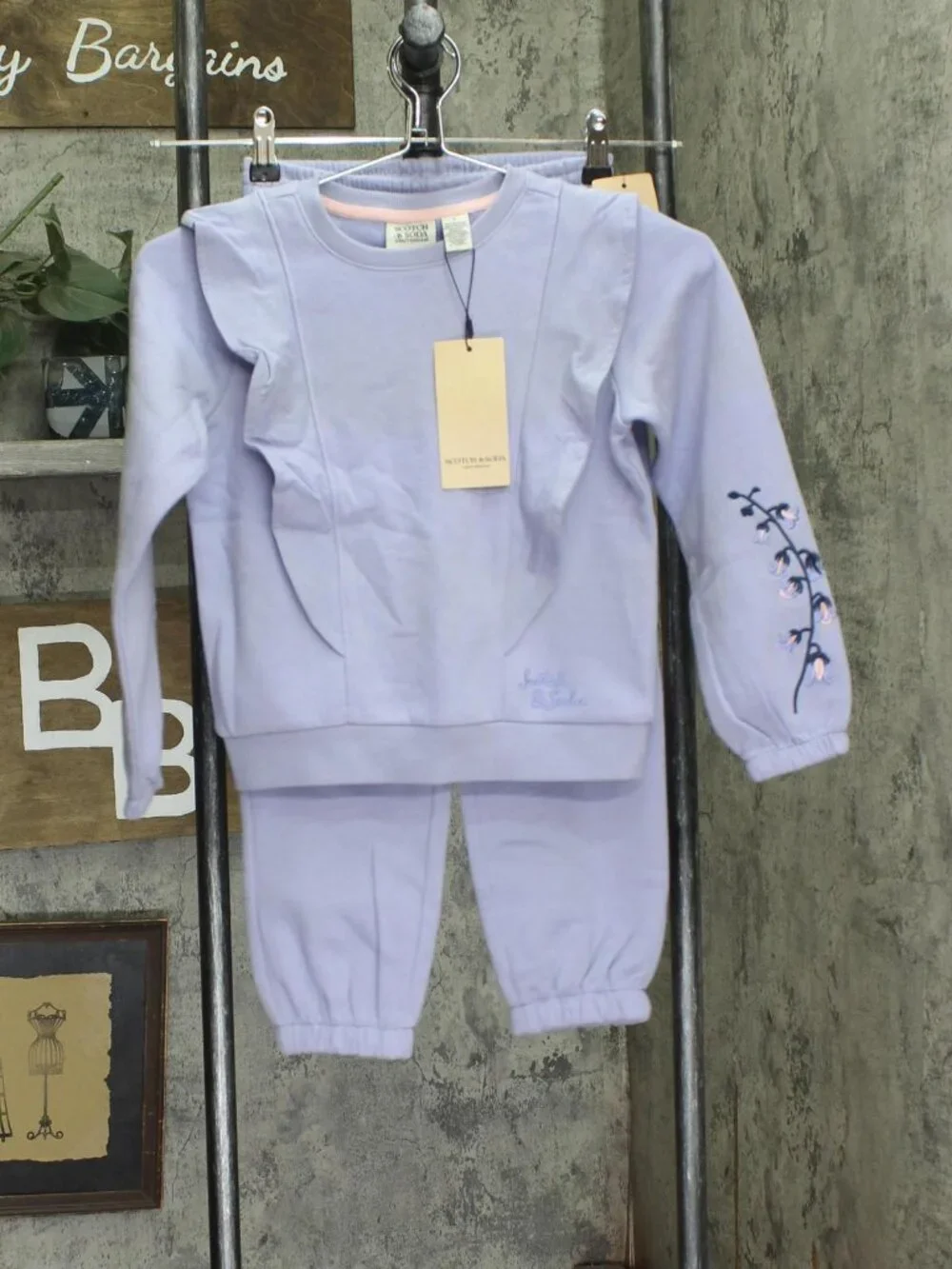 NWT Scotch & Soda Sweatshirt and Joggers 2-Piece Set Sweet Lavender Purple 6
